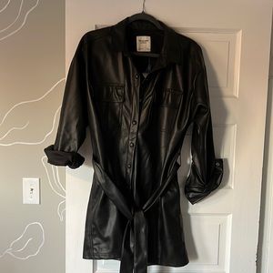 Abercrombie faux leather dress